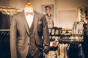 Verkaufsraum schauerte Männer Mode